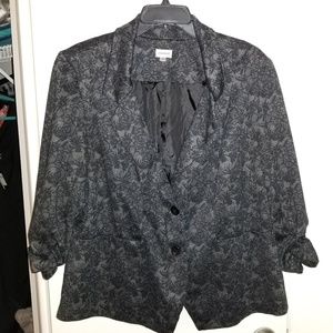 Avenue Grey & Black Blazer